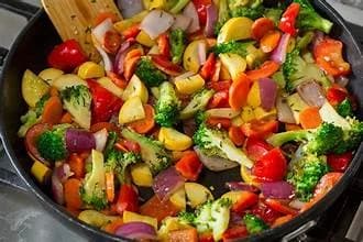 Mix coloured Sauté veggies